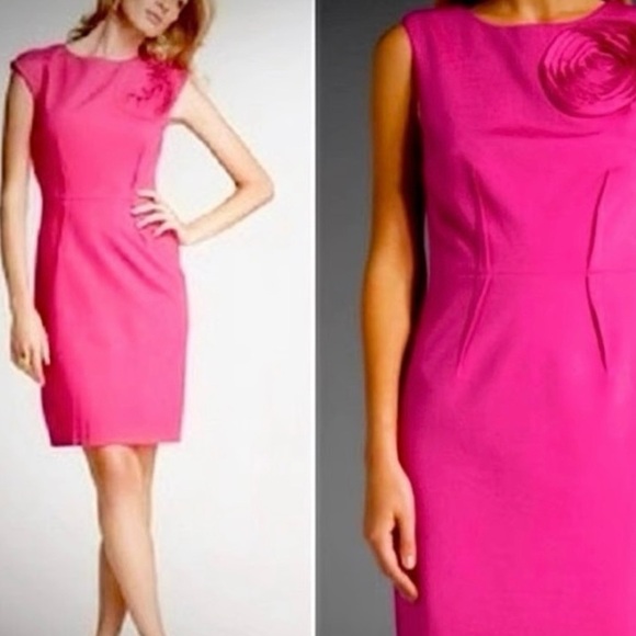 Trina Turk Romanced Ponte Rose Pink Dress - Size 8 - Picture 1 of 10
